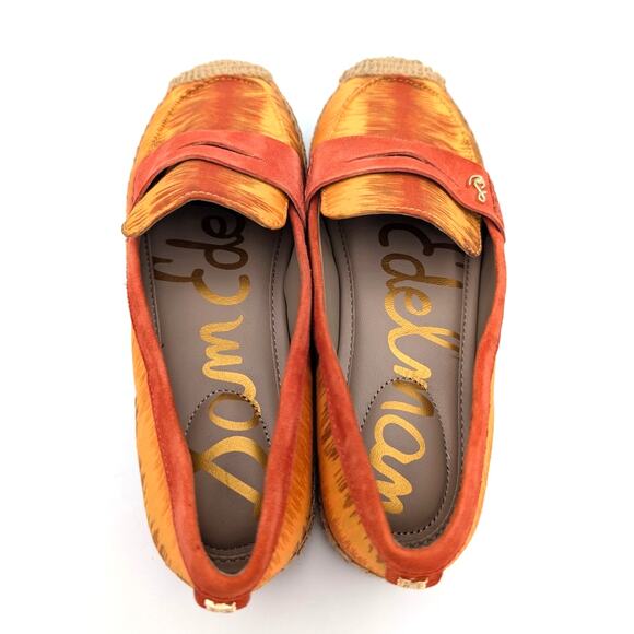 Sam Edelman Kai 2 Espadrille Loafer Shoes Women's Marigold Multi Size US5M EU35 - Picture 5 of 11